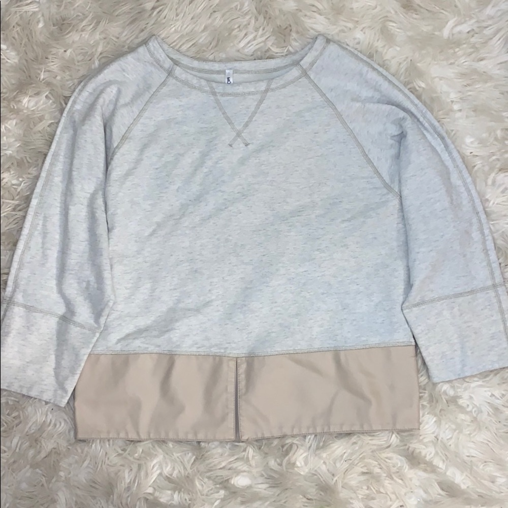 MUR MUR Leather Trimmed Sweater